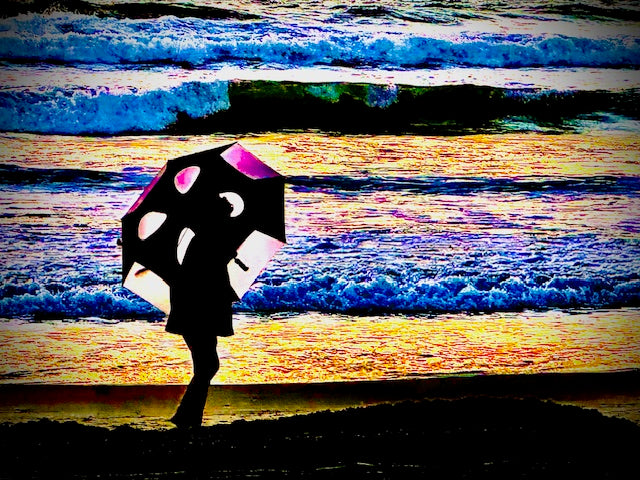 Lady bug umbrella, print