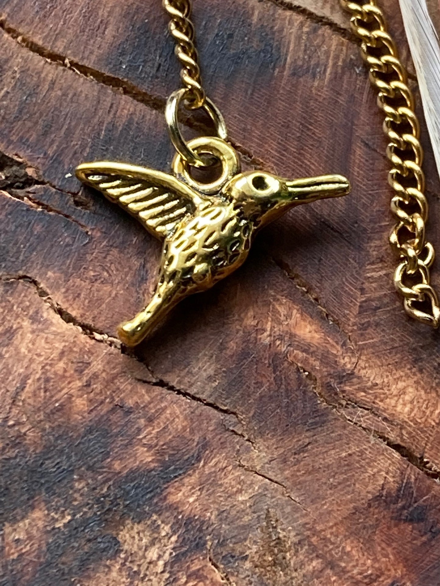 Earcuff, single gold pixy style with feathers