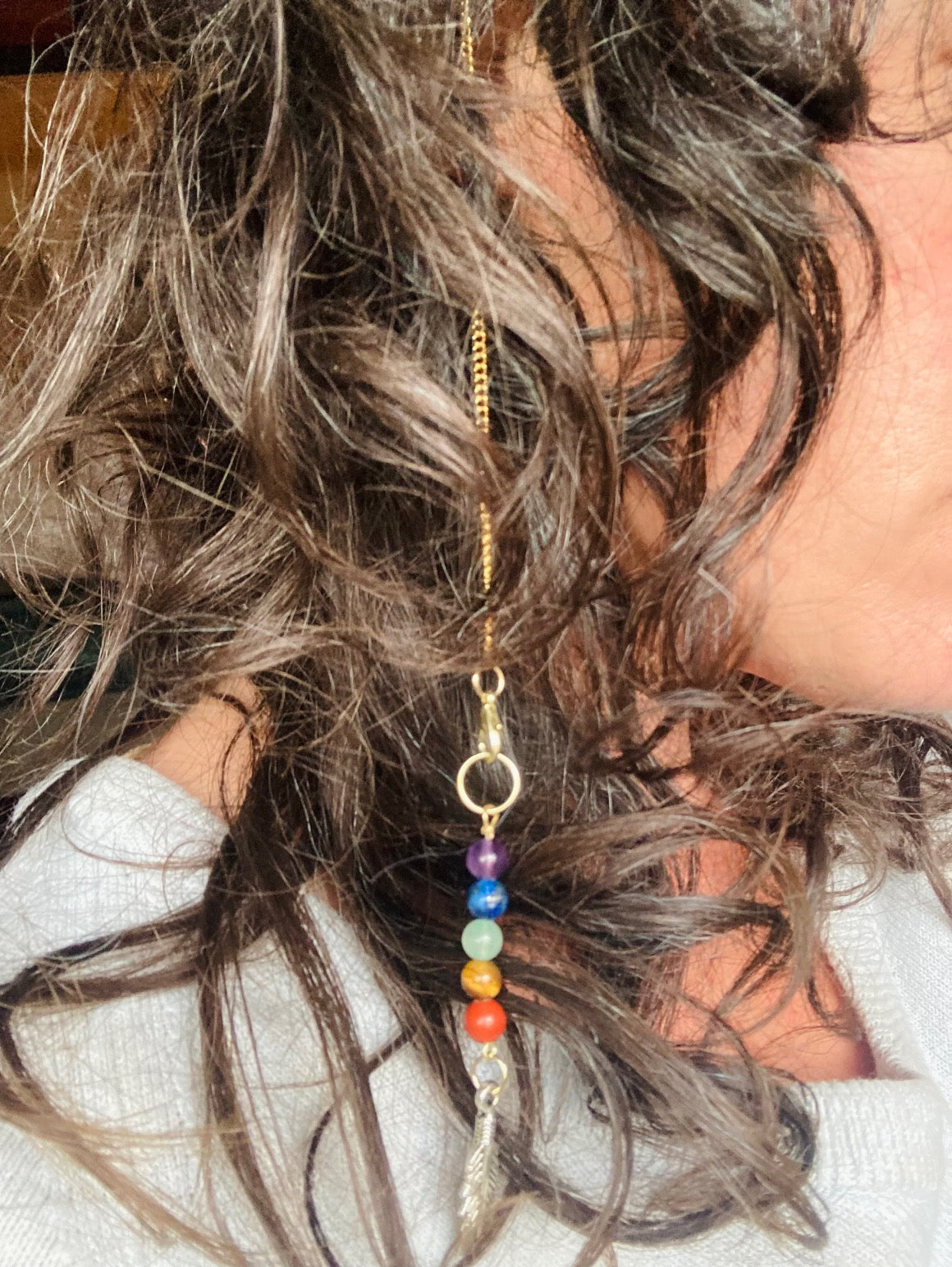 Hair dangle w/ bracket for changeable charms