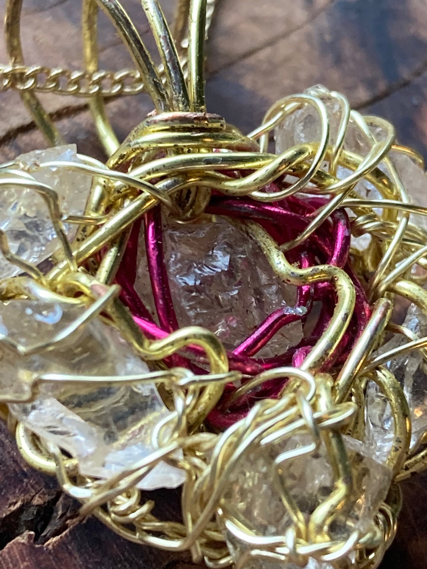 Ravens Diamond Heart pendant neclace